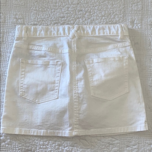 Crewcuts White Girls Denim Skirt Size 10 - Picture 2 of 6